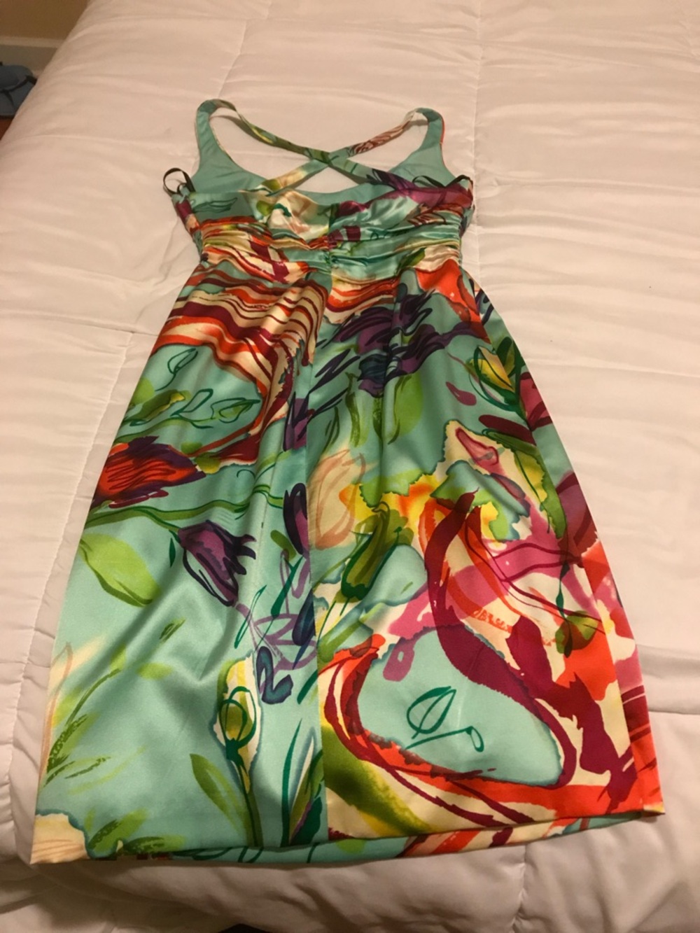 David Meister Floral Silk Dress 
|Size 4